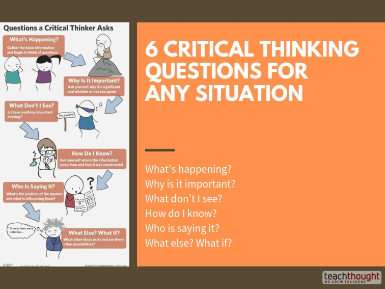 6 Critical Thinking Questions For Any Situation