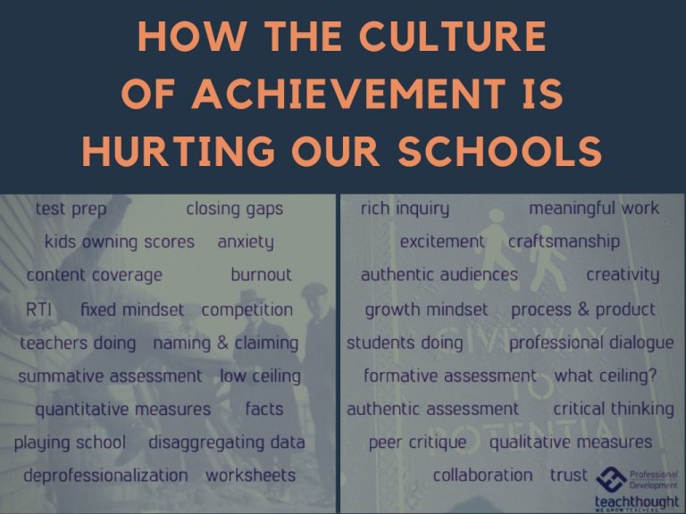 How The Culture Of Achievement Is Hurting Our Schools