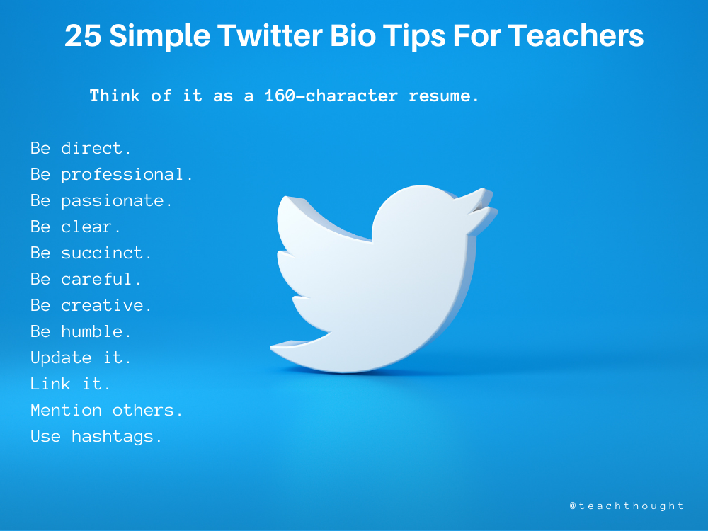 25 Twitter Bio Tips For Teachers