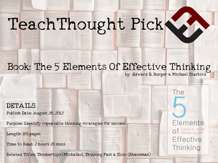 Book: The 5 Elements Of Effective Thinking