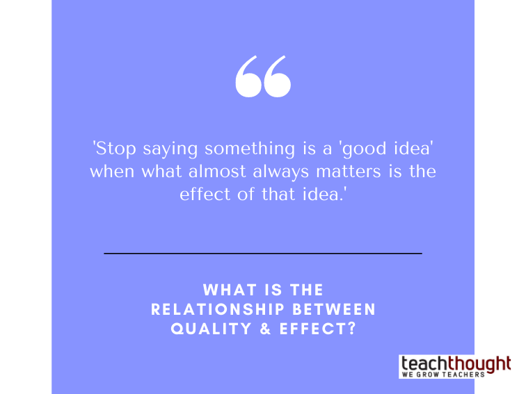 The Relationship Between Quality And Effect